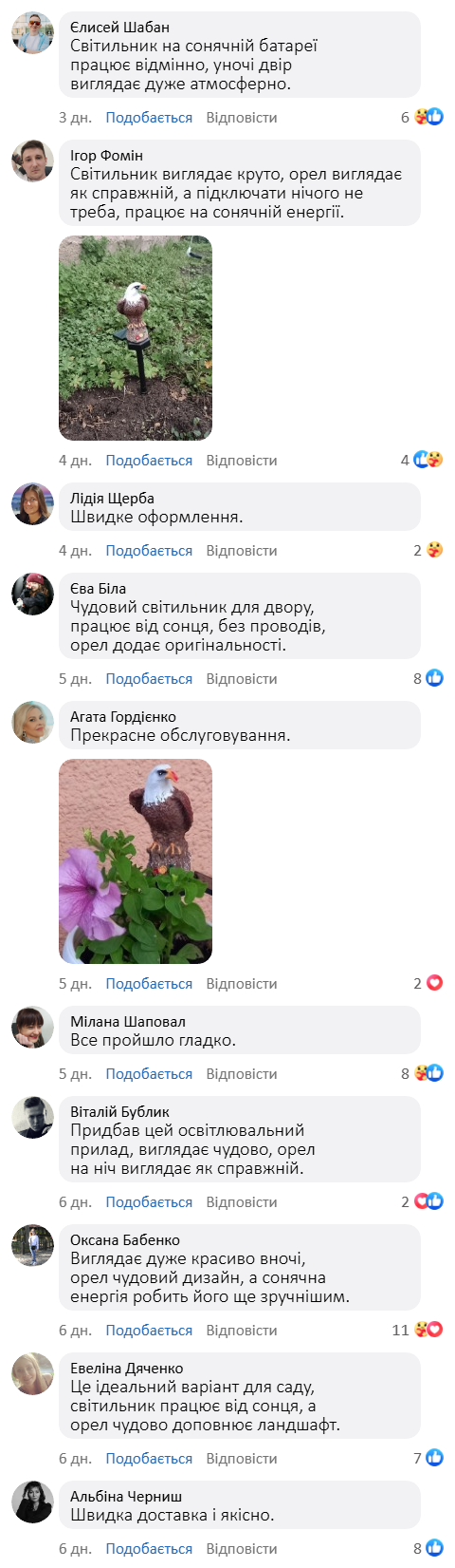 Вуличний світильник на сонячній батареї «Орел»